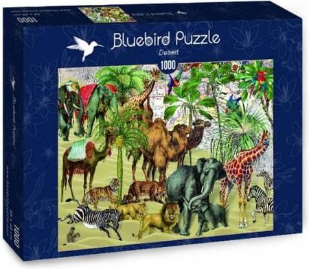 Bluebird Puzzle 1000 Desert Zwierzęta Na Pustyni