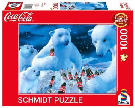 Schmidt Puzzle 1000 CocaCola Polar Bears CocaCola Niedźwiedzie Polarne
