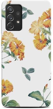 Casegadget Etui Nadruk Polne Kwiaty Na Białym Tle Samsung Galaxy A72 / A72 5G