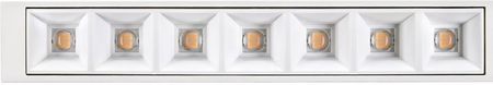 Plafoniera LED Ramko Tabla 2x6W 3000K prostokątna biała czarna