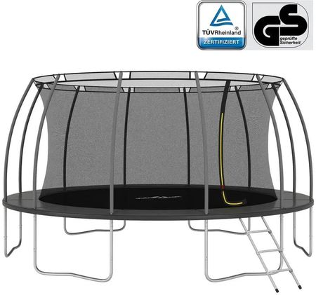 Shumee Trampolina Z Akcesoriami Okrągła 488X90 Cm 150 Kg