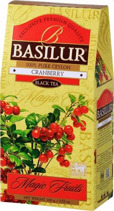 Basilur Cranberry Czarna Herbata Z Żurawiną 100G
