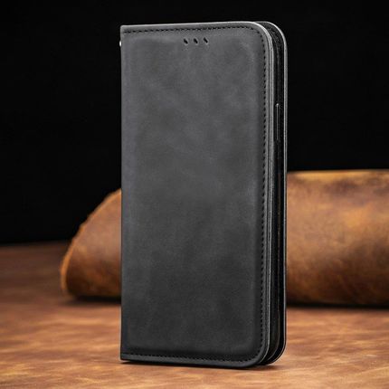 Xgsm Etui Wallet do Samsung Galaxy A51 5G Vintage Style Smooth Black