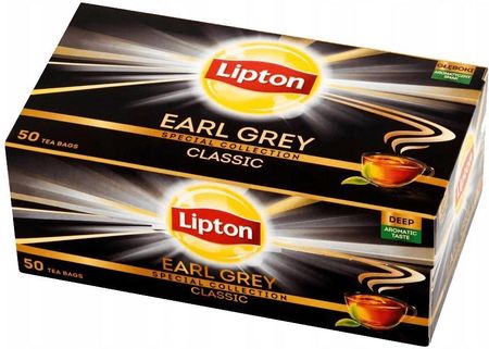 Lipton Earl Grey Classic Herbata czarna 50 torebek