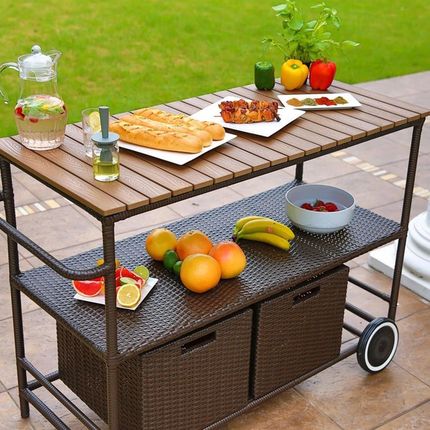 Patio 47296 Barek Ogrodowy Z Technorattanu Wenge - zdjęcie 4