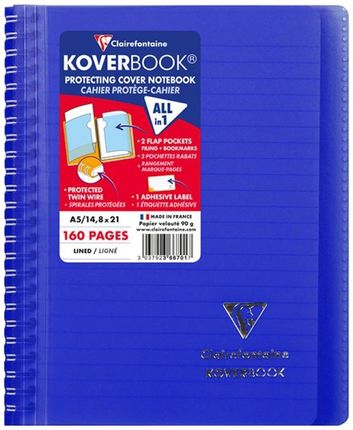 Clairefontaine Kołonotatnik Koverbook W Linię 80 Kart 14 8X21Cm