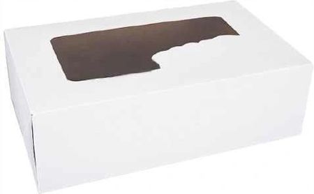 pudełko z okienkiem, na ciasto 25x15x8cm - 50sztuk