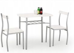 Zdjęcie Lance Zestaw Stół + 2 Krzesła Biały - Tomaszów Lubelski