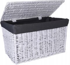 Zdjęcie Gockowiak Kufer Wiklinowy Schowek 56x34x34cm 65L Biało-Szar - Poznań