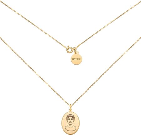 Sotho Złoty medalion z boginią Herą 50 cm N2968