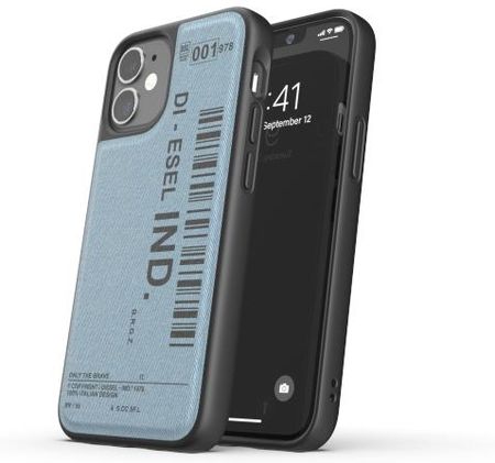 Diesel Moulded Case Denim Fw20 Iphone 12 Mini Czarny/Niebieski