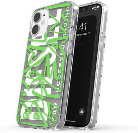 Diesel Snap Case Clear Aop Fw20 Iphone 12 Mini Czarny/Zielony