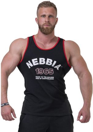 Podkoszulka męska, bezrękawnik Nebbia Old School Muscle 193, Czarny, XL