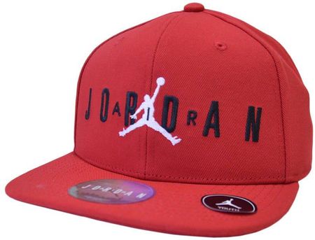 Czapka z daszkiem dziecięca Air Jordan Jumpman czerwona - 9A0128-R78