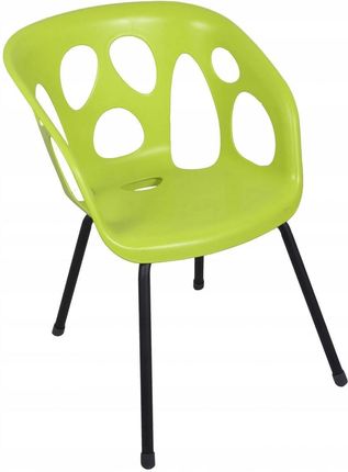 Ołer Krzesło Kubełkowe Fotel Ogrodowy Ghost Limonkowy