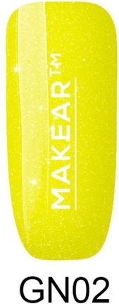 Makear Lakiery hybrydowe 8ml- Neon Glitter NG02