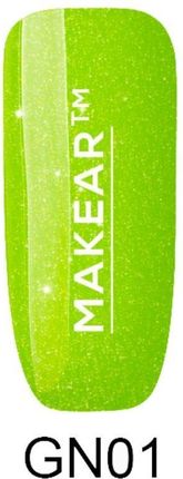 Makear Lakiery hybrydowe 8ml- Neon Glitter NG01