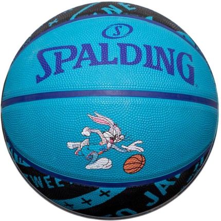 Piłka do koszykówki Spalding Space Jam Tune Squad Bugs niebiesko-czarna '5  84605Z
