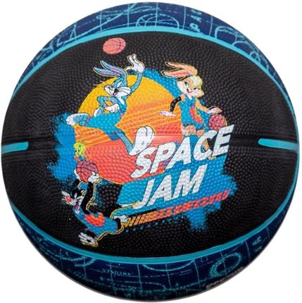 Piłka do koszykówki Spalding Space Jam Tune Court niebiesko-czarna '7 84560Z