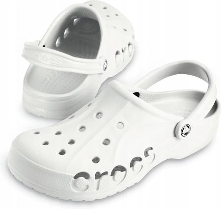 Lekkie Klapki Crocs Baya 10126 Białe Męskie 46,5