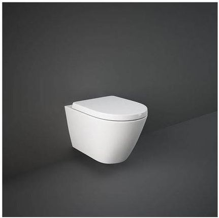 Rak Ceramics Resort 52Cm Rimless + Deska Wc Biały Połysk (RESO2SET)