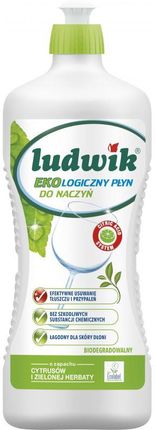 Ludwik Ekologiczny płyn do mycia naczyń Cytrusy i Zielona Herbata 900 ml