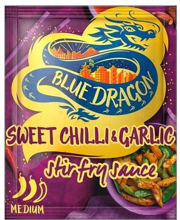 Blue Dragon Stir-Fry Sos słodko-ostry stir-fry z chili, czosnkiem i białym octem 120G