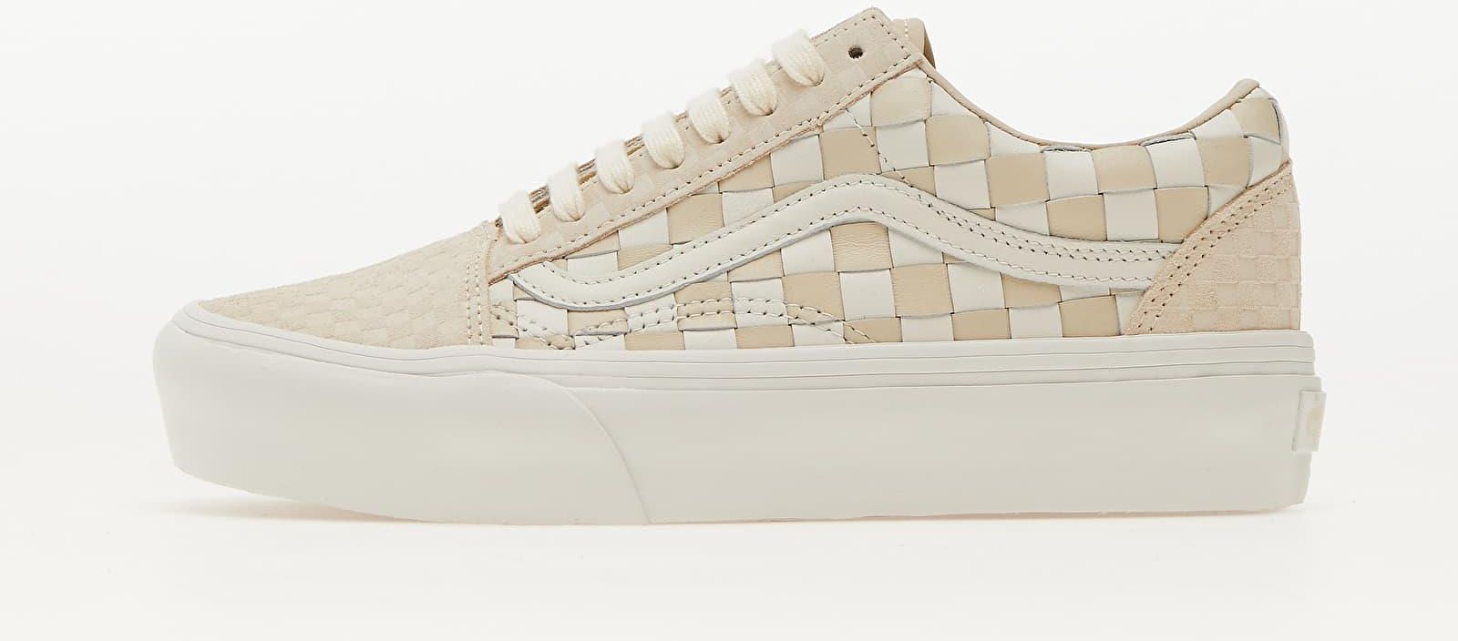 vans old skool platform cream