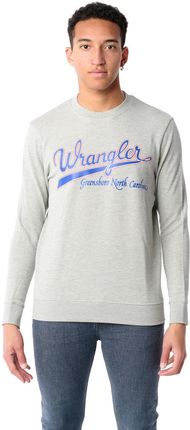 Wrangler Logo Sweat Mid Grey Mel W6B6Hyx37