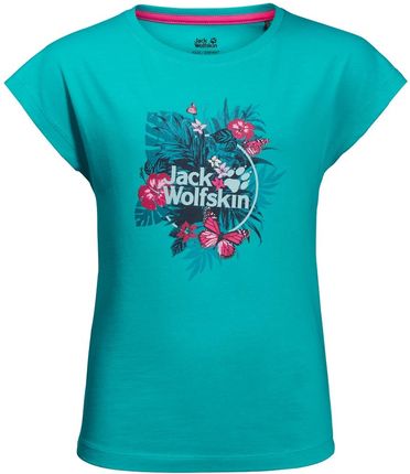 Koszulka dziewczęca TROPICAL T GIRLS aquamarine
