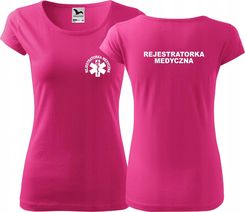 Zdjęcie Koszulka Pure Rejestratorka Medyczna Malinowy - Wolbrom