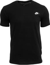 Zdjęcie Nike T-shirt Męski Koszulka Czarna Małe Logo r.M - Białobrzegi