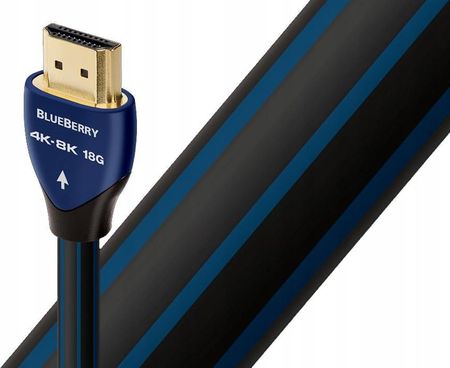 Kabel AUDIOQUEST HDMI 2.0 BlueBerry, 2 m (qblueberryhdmi0020) Czarny/Niebieski