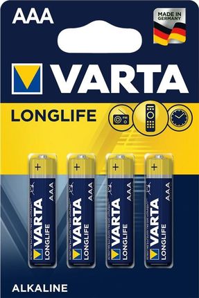 VARTA BATERIA LONGLIFE STANDARD LR03 AAA 1,5V BLISTER 4 SZT.