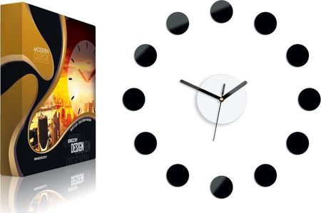 Modernclock Zegar Ścienny Rio Czarny Diy 3D Obraz 40Cm Klasyk