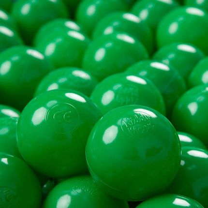 Kiddymoon Plastikowe Piłeczki 7Cm Zestaw Kulek Zielony (16802415)