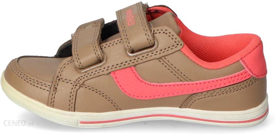 Sneakersy Dziecięce Jasnobrązowe/Różowe 12560B Camel/Pink