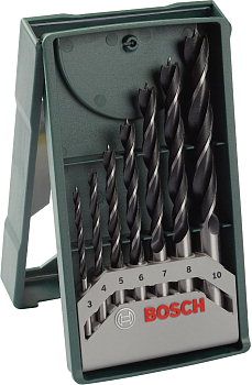 Bosch zestaw wierteł do drewna 3-10 mm, 7 szt. 2607019580