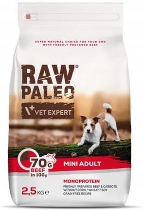 Vet Expert Raw Paleo Adult Mini Wołowina 2,5Kg