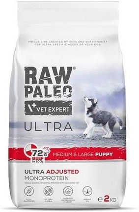 Vet Expert Raw Paleo Puppy Medium Wołowina 2Kg