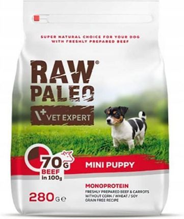 Vet Expert Raw Paleo Puppy Mini Wołowina 280G