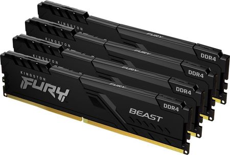 Pamięć RAM Kingston Fury Beast, DDR4, 32 GB, 3600MHz, CL17 (KF436C17BBK4/32)