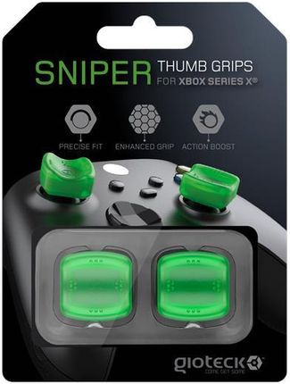 Gioteck Sniper Tomel Thumb Grip Package - Green - Xbox Series X