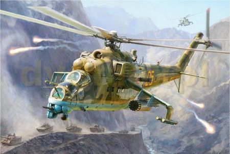 Zvezda Model Plastikowy Mil-24V/Vp Hind Combat Helicopter