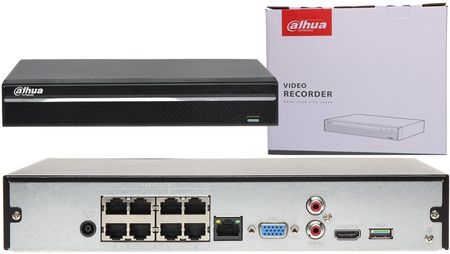 Dahua Rejestrator Ip Nvr4208-8P-4Ks2/L 8 Kanałów + 8-Portowy Switch Poe