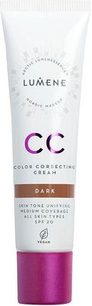 Lumene Cc Color Correcting Cream Płynny Podkład Spf20 Dark 30 ml