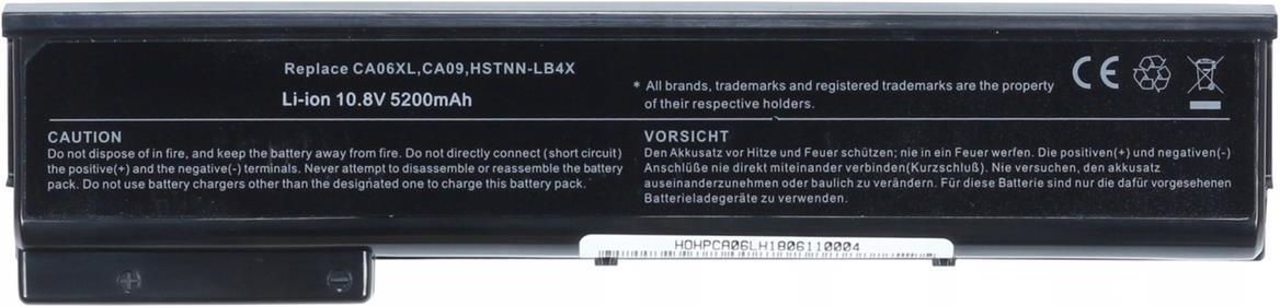Batteria 5200mAh per HP PROBOOK CA06 CA06055