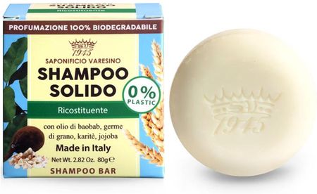 Saponificio Varesino Szampon Do Włosów W Kostce Shampoo Solido Ricostituente 80 g