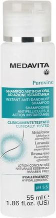Medavita Puroxine Shampoo Instant Anti Dandruff Szampon Do Włosów Przeciwłupieżowy Natychmiastowy Efekt 55 ml