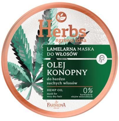 Farmona Herbs lamelarna maska do bardzo suchych włosów Olej Konopny 250 ml